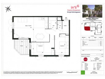 Appartement a louer clamart - 3 pièce(s) - 66.94 m2 - Surfyn