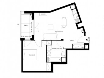 Appartement a louer montfermeil - 2 pièce(s) - 48 m2 - Surfyn