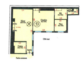 Appartement a louer paris-2e-arrondissement - 2 pièce(s) - 45 m2 - Surfyn