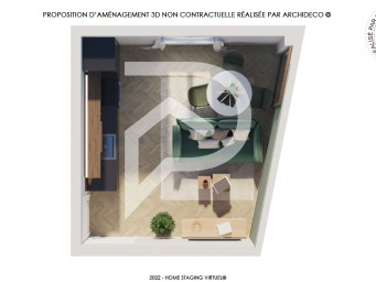 Appartement a louer eragny - 2 pièce(s) - 29.15 m2 - Surfyn