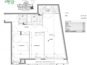 Appartement a louer chatenay-malabry - 3 pièce(s) - 65 m2 - Surfyn