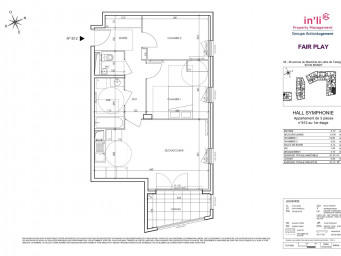Appartement a louer bondy - 3 pièce(s) - 61.2 m2 - Surfyn