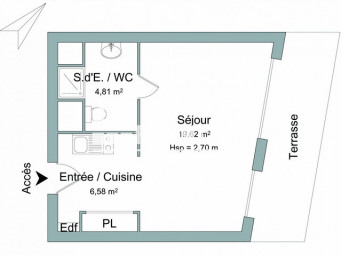 Appartement a louer issy-les-moulineaux - 1 pièce(s) - 31.01 m2 - Surfyn