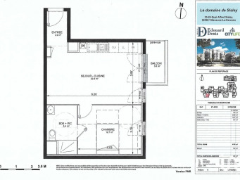 Appartement a louer villeneuve-la-garenne - 2 pièce(s) - 43 m2 - Surfyn