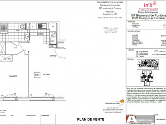 Appartement a louer montigny-les-cormeilles - 2 pièce(s) - 42 m2 - Surfyn