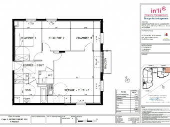 Appartement a louer gagny - 4 pièce(s) - 74.86 m2 - Surfyn