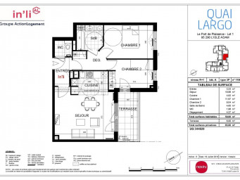 Appartement a louer l'isle-adam - 3 pièce(s) - 59.6 m2 - Surfyn