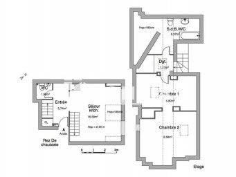 Appartement a louer paris-3e-arrondissement - 2 pièce(s) - 40.2 m2 - Surfyn