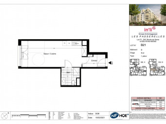 Appartement a louer athis-mons - 1 pièce(s) - 31.6 m2 - Surfyn