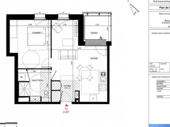 Appartement a louer vernon - 2 pièce(s) - 48.06 m2 - Surfyn