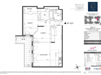 Appartement a louer rueil-malmaison - 3 pièce(s) - 71.48 m2 - Surfyn