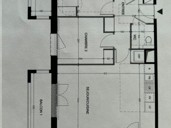 Appartement a vendre  - 3 pièce(s) - 64.12 m2 - Surfyn
