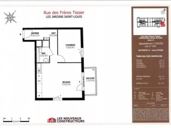 Appartement a louer carrieres-sous-poissy - 2 pièce(s) - 41 m2 - Surfyn