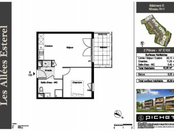 Appartement a louer frejus - 2 pièce(s) - 42 m2 - Surfyn