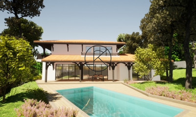 Grande maison ossature bois avec piscine et jardin Port LA TESTE DE BUCH -  Agence immobilière La Teste-de-Buch - Coast immobilier