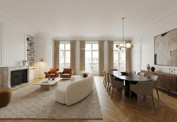 Appartement 5 pièces 196 m² · à Bois de Boulogne, Paris 16ème · 195,8 m² · 3 200 000 €