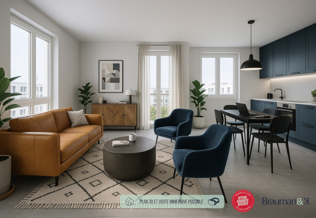 Appartement 3 pièces 63 m² · à Strasbourg · 63 m² · 494 200 €