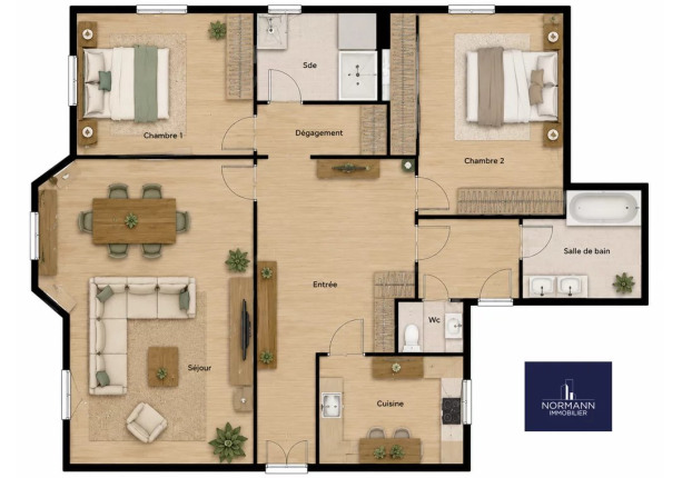 Appartement 5 pièces 110 m² · à Auteuil Sud, Paris 16ème · 110 m² · 990 000 €