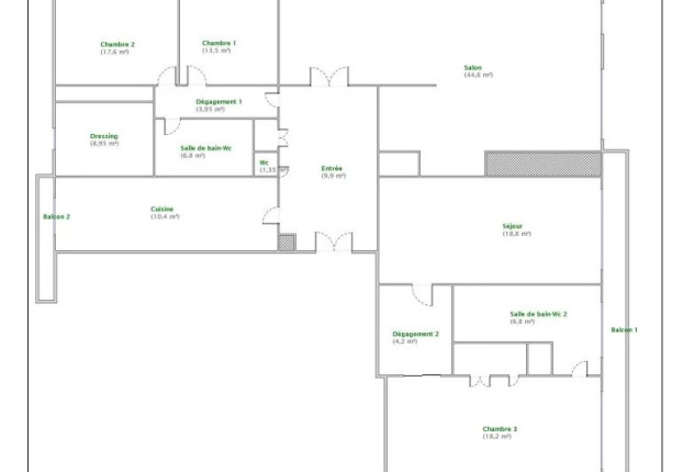 Appartement 6 pièces 177 m² · à Bois de Boulogne, Paris 16ème · 177 m² · 1 740 000 €