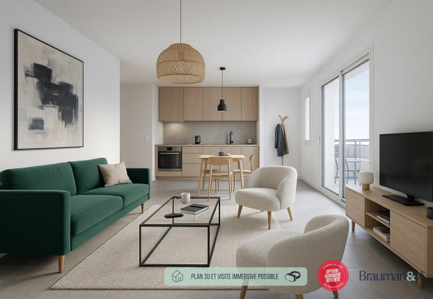 Appartement 2 pièces 44 m² · à Saint-Leu · 44 m² · 255 000 €