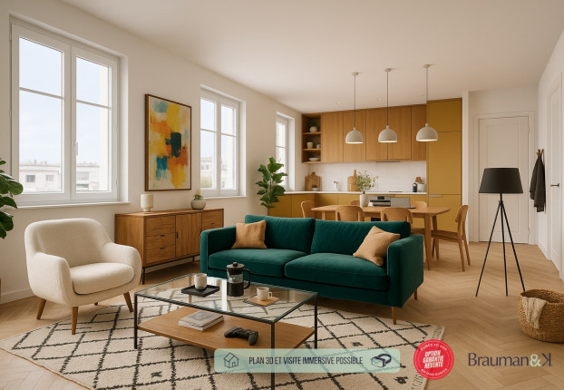 Appartement 4 pièces 82 m² · à Raspail-Montparnasse, Paris 14ème · 82 m² · 1 220 000 €