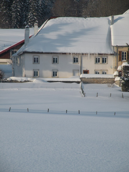 maison en hiver