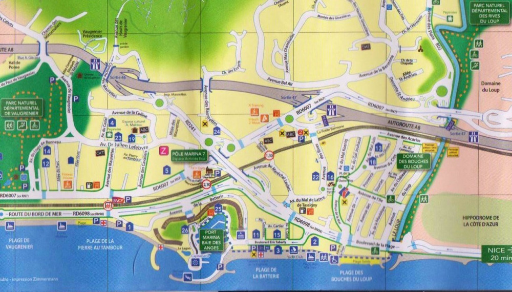 Appartement de vacances à VilleneuveLoubet, en ProvenceAlpesCôte d