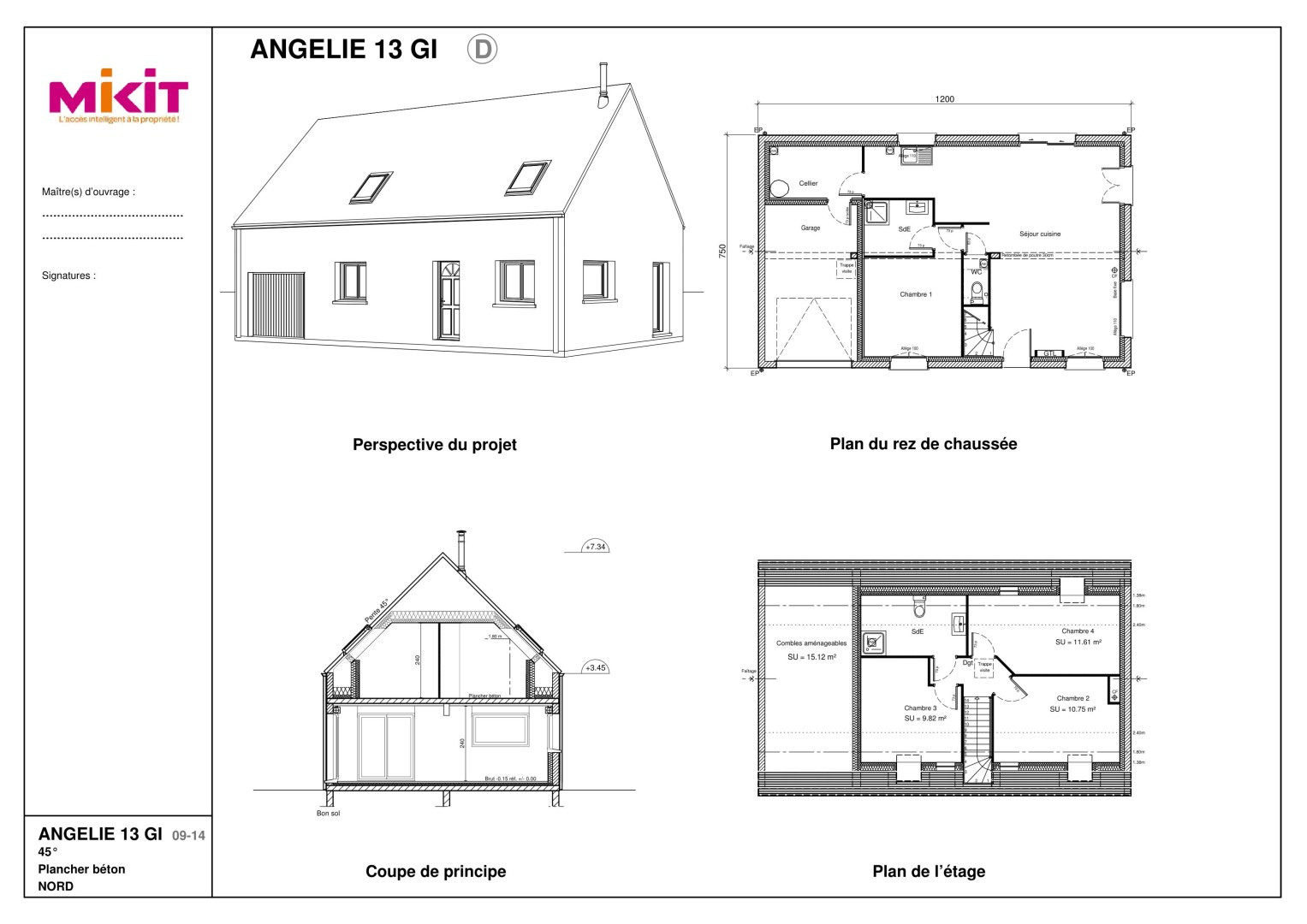 Plan Maison Fidjie Mikit Modele De Maison Essonne 2 Piece S 64 184 Seloger Construire