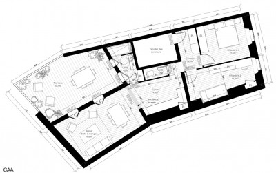Appartement 2 pièces 62 m²