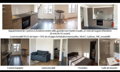 Appartement a louer asnieres-sur-seine - 2 pièce(s) - 38 m2 - Surfyn
