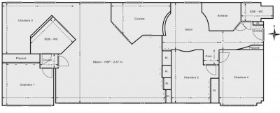 Appartement a vendre clamart - 5 pièce(s) - 120 m2 - Surfyn