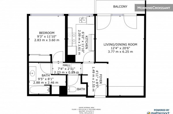 Appartement a louer courbevoie - 1 pièce(s) - 55 m2 - Surfyn