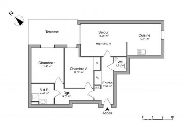 Appartement a louer antony - 3 pièce(s) - 68.56 m2 - Surfyn