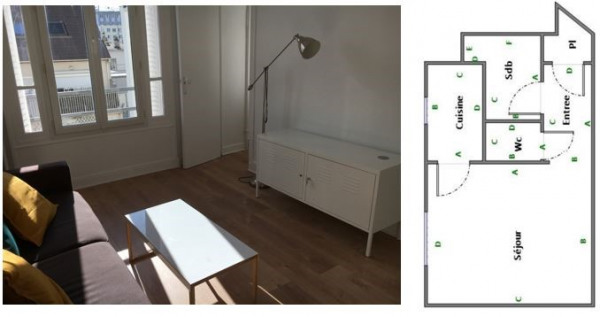 Appartement a louer asnieres-sur-seine - 1 pièce(s) - 23 m2 - Surfyn