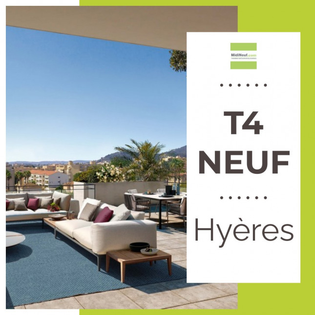 Program neuf T4 dernier étage - Grande terrasse - Hyères