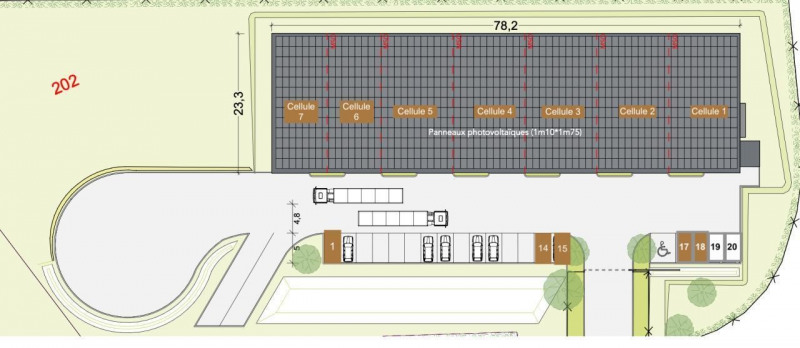 Location Local d'activités / Entrepôt Yèbles