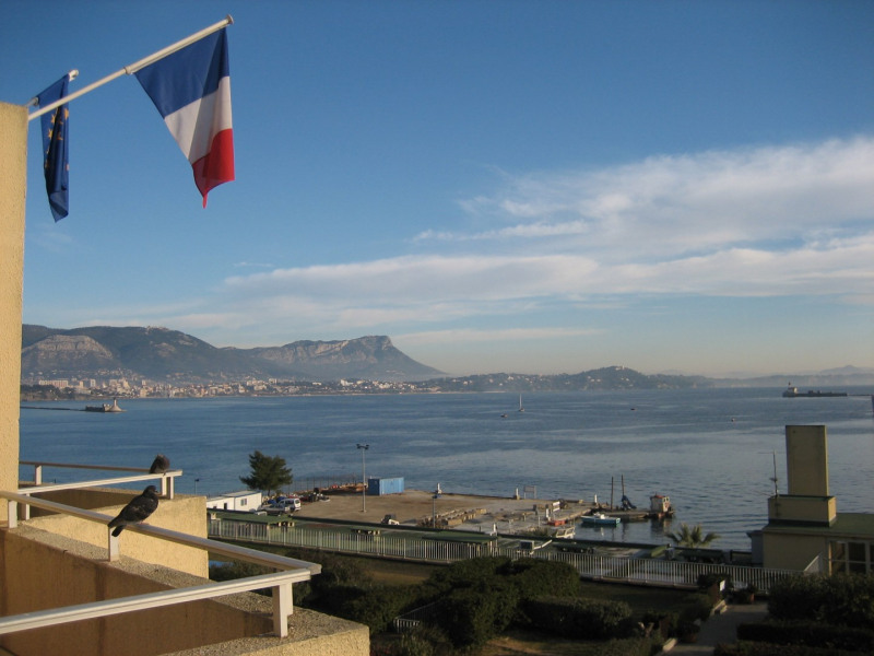 Vue sur la rade de Toulon depuis le balcon