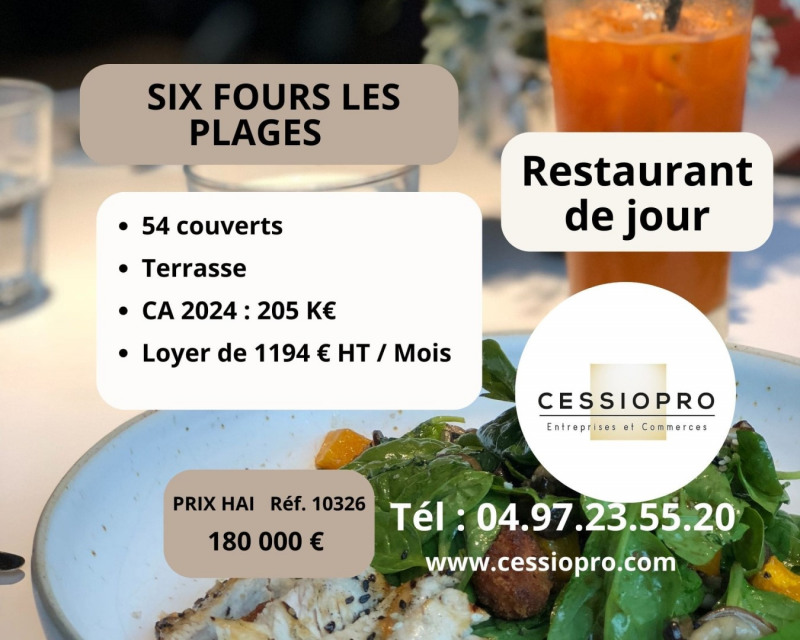 Fonds de Commerce Restaurant Six-Fours-les-Plages
