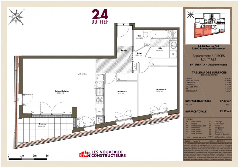 plan appartement point du jour