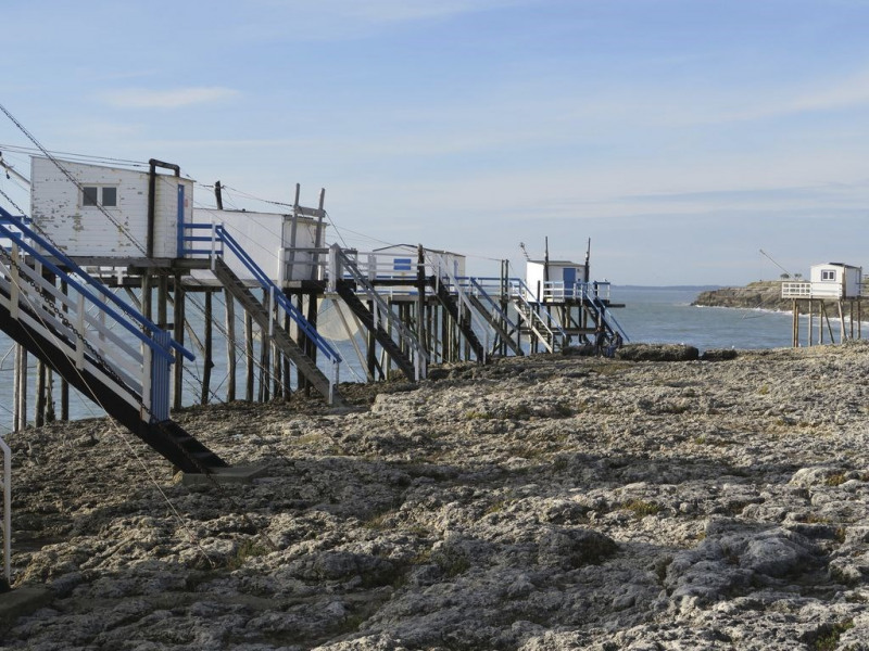 Les carrelets à la Grande Côte