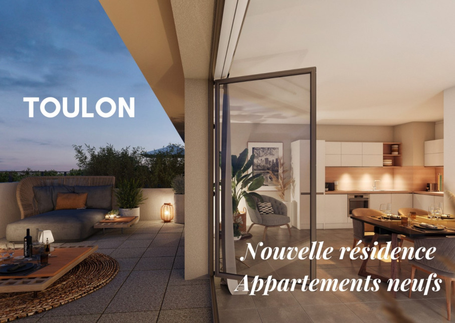 Program neuf TOULON EST - Appartements neufs du T1 au T4 - Toulon